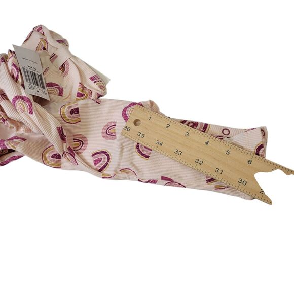 Jessica Simpson Baby Girl One Piece Rainbow Outfit + Matching Hat 0-3 Months - Picture 10 of 10